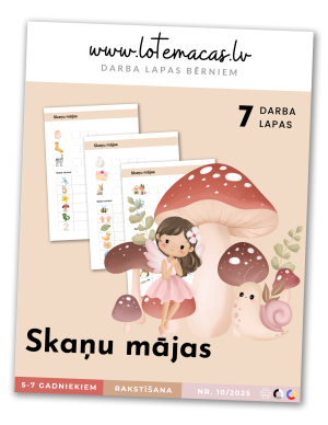 Skaņu mājas, 7 darba lapas, 5 - 7 gadus veciem bērniem